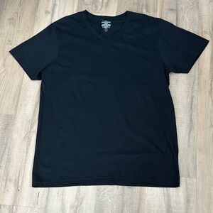 Goodfellow & Co Men's Black v neck Short Sleeve Tee size large